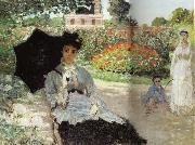 Claude Monet, Camille in the Garden with Jean and his Nanny